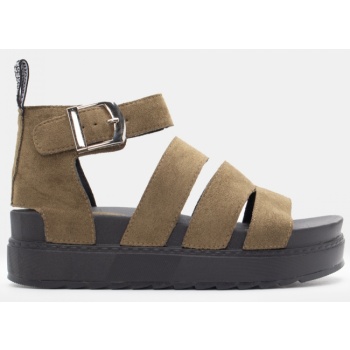 σανδάλια flatform με λουράκια & μπαρέτα σε προσφορά