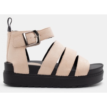 σανδάλια flatform με λουράκια & μπαρέτα σε προσφορά