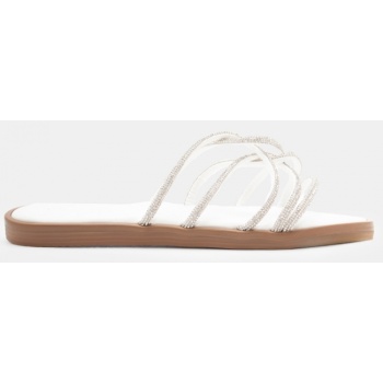 flat σανδάλια με λουράκια από strass  σε προσφορά