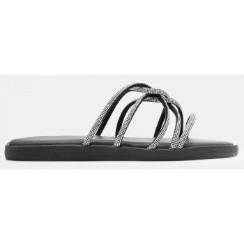 flat σανδάλια με λουράκια από strass  σε προσφορά