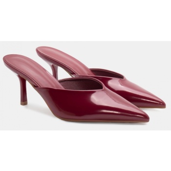 mules μυτερά - μπορντό-λουστρίνι σε προσφορά