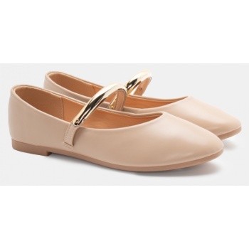 μπαλαρίνες με χρυσή λεπτομέρεια  σε προσφορά