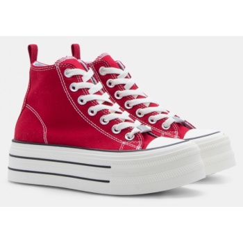 sneakers μποτάκια δίσολα - κόκκινο σε προσφορά