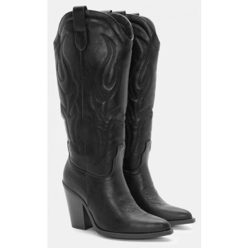 μπότες cowboy με κέντημα - μαύρο σε προσφορά