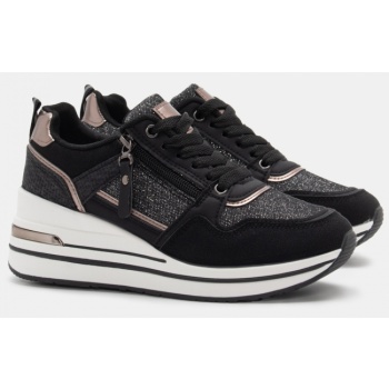 sneakers δίσολα με strass & φερμουάρ  σε προσφορά