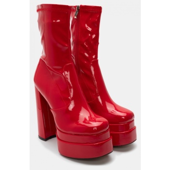 μποτάκια με τακούνι & διπλή φιάπα 