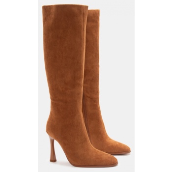 μπότες μονόχρωμες - κάμελ σε προσφορά