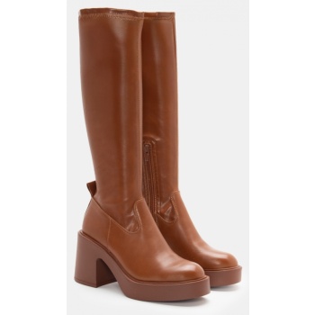 μπότες κάλτσα - κάμελ σε προσφορά