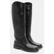  μπότες με μεταλλικό διακοσμητικό - μαύρο