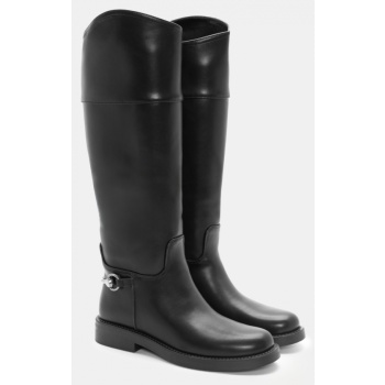 μπότες με μεταλλικό διακοσμητικό - μαύρο σε προσφορά