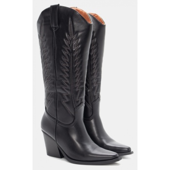 μπότες cowboy με κέντημα - μαύρο σε προσφορά