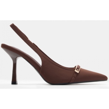 γόβες μυτερές με διακοσμητική τόκα  σε προσφορά