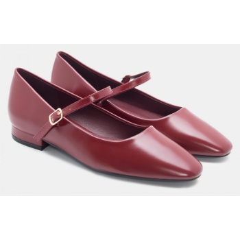 γόβες με μπαρέτα - μπορντό σε προσφορά