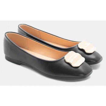 μπαλαρίνες με διακοσμητική τόκα - μαύρο σε προσφορά