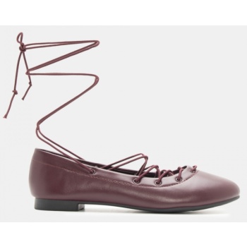 μπαλαρίνες lace up - μπορντό σε προσφορά