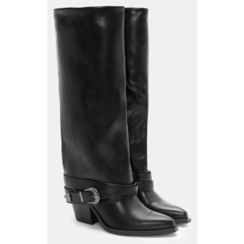 μπότες με εφέ αναδιπλούμενης φάσας  σε προσφορά