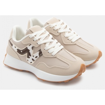 sneakers σε συνδυασμό χρωμάτων & υλικών σε προσφορά