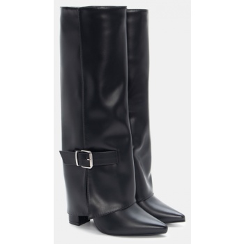 μπότες με εφέ αναδιπλούμενης φάσας  σε προσφορά