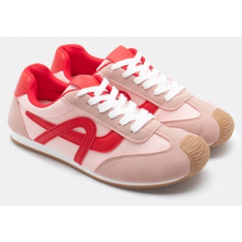 sneakers σε συνδυασμό χρωμάτων - ροζ σε προσφορά