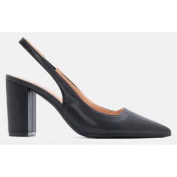 γόβες μυτερές με λάστιχο - μαύρο-ματ σε προσφορά