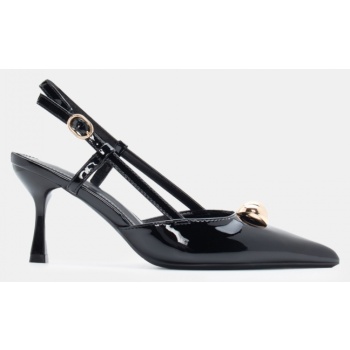 γόβες μυτερές slingback με διακοσμητική σε προσφορά