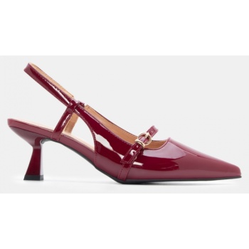 γόβες μυτερές slingback με διακοσμητική σε προσφορά