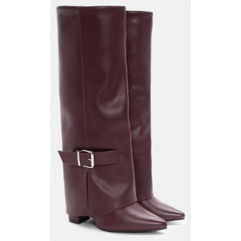 μπότες με εφέ αναδιπλούμενης φάσας  σε προσφορά