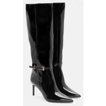 μπότες μυτερές με διακοσμητικό λουράκι σε προσφορά