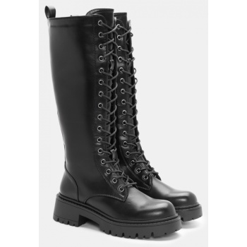 μπότες με κορδόνια & τρακτερωτή σο΄λα  σε προσφορά