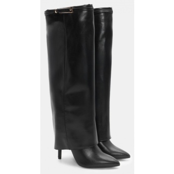 μπότες με εφέ αναδιπλούμενης φάσας  σε προσφορά