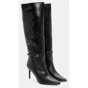 μπότες μυτερές με διακοσμητικό λουράκι σε προσφορά