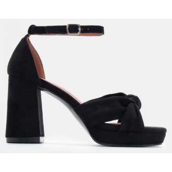 πέδιλα με μπαρέτα & φιάπα - μαύρο σε προσφορά