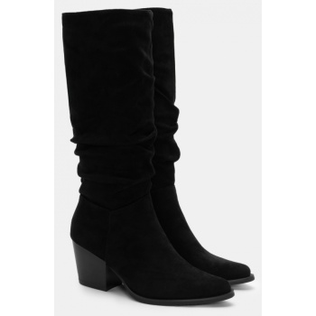 μπότες cowboy με σούρες - μαύρο σε προσφορά