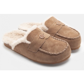 clogs σαμπό με διακοσμητικό - κάμελ σε προσφορά