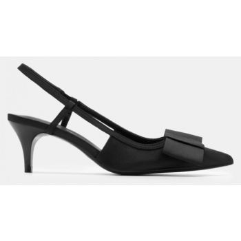 γόβες μυτερές με διακοσμητικό φιόγκο  σε προσφορά