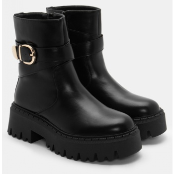 μποτάκια με διακοσμητική τόκα - μαύρο σε προσφορά