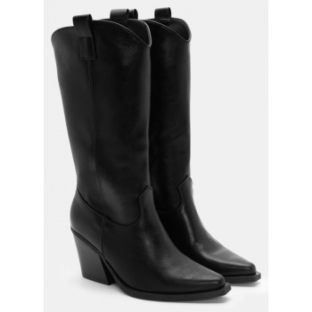 μπότες μυτερές cowboy - μαύρο σε προσφορά