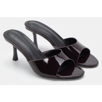 mules μονόχρωμα - καφέ σκούρο σε προσφορά