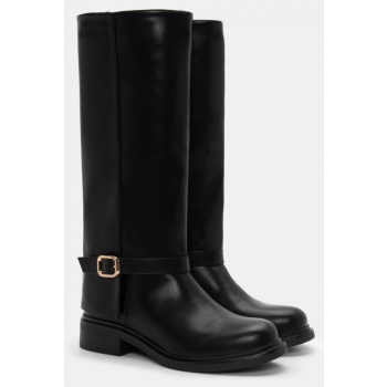 μπότες με εφέ αναδιπλούμενης φάσας  σε προσφορά