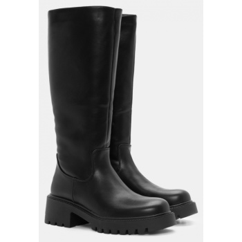 μπότες με διακοσμητικό φερμουάρ - μαύρο σε προσφορά