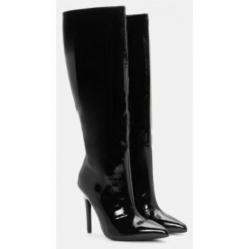 μπότες μονόχρωμες μυτερές  σε προσφορά