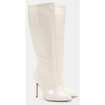 μπότες μονόχρωμες μυτερές - μπεζ σε προσφορά