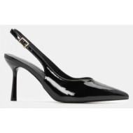  γόβες μυτερές slingbank - μαύρο-λουστρίνι