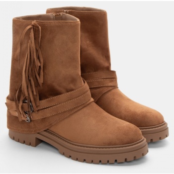 μποτάκια με εφέ αναδιπλούμενης φάσας  σε προσφορά