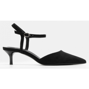 γόβες μυτερές με μπαρέτα - μαύρο σε προσφορά