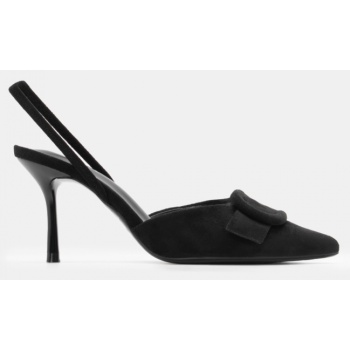 γόβες με διακοσμητική τόκα & λάστιχο  σε προσφορά