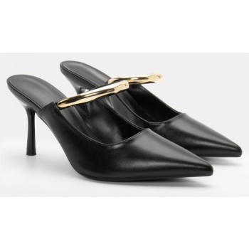 mules με μεταλλική λεπτομέρεια 