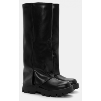 μπότες με εφέ αναδιπλούμενης φάσας  σε προσφορά