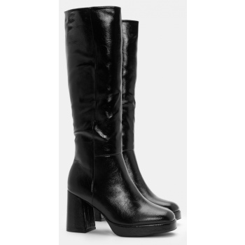 μπότες με φιάπα & τακούνι  σε προσφορά