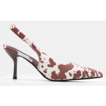 γόβες slingbank μυτερές - καφέ σε προσφορά